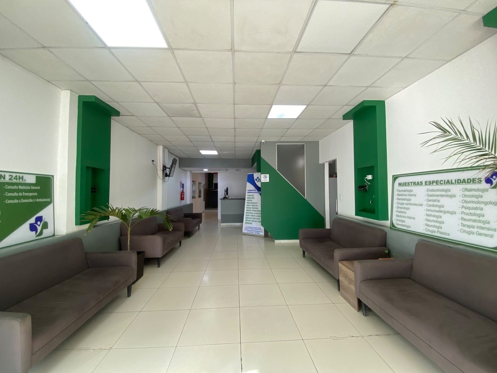 Sala de espera de la sede de Cochabamba